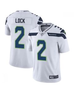 Men's Seattle Seahawks #2 Drew Lock White Vapor Untouchable Limited Stitched Jersey