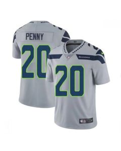 Men's Seattle Seahawks #20 Rashaad Penny Grey Vapor Untouchable Limited Stitched Jersey