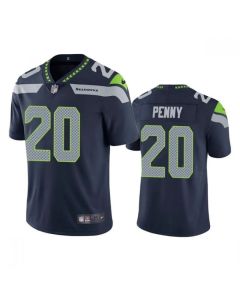 Men's Seattle Seahawks #20 Rashaad Penny Navy Vapor Untouchable Limited Stitched Jersey