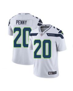 Men's Seattle Seahawks #20 Rashaad Penny White Vapor Untouchable Limited Stitched Jersey