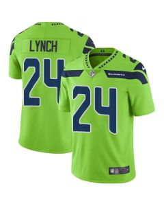 Men's Seattle Seahawks #24 Marshawn Lynch Green Vapor Untouchable Limited Stitched NFL Jersey