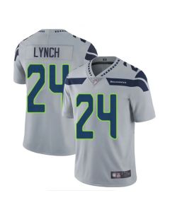 Men's Seattle Seahawks #24 Marshawn Lynch Grey Vapor Untouchable Limited Stitched NFL Jersey
