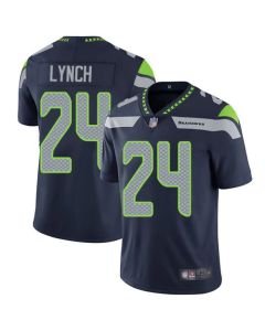 Men's Seattle Seahawks #24 Marshawn Lynch Navy Blue Vapor Untouchable Limited Stitched NFL Jersey