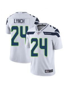 Men's Seattle Seahawks #24 Marshawn Lynch White Vapor Untouchable Limited Stitched NFL Jersey