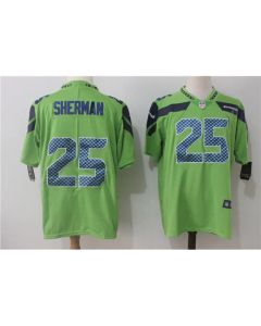 Men's Seattle Seahawks #25 Richard Sherman Green Stitched NFL Vapor Untouchable Limited Jersey