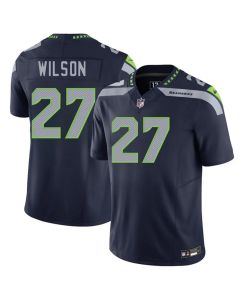 Men's Seattle Seahawks #27 Emanuel Wilson Navy 2026 F.U.S.E. Vapor Untouchable Limited Stitched Football Jersey (Navy)