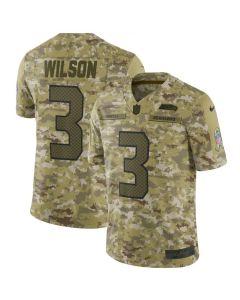 Men's Seattle Seahawks #3 Russell Wilson 2018 Camo Salute to Service Limited Stitched NFL Jersey