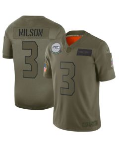 Men's Seattle Seahawks #3 Russell Wilson 2019 Camo Salute To Service Limited Stitched NFL Jersey