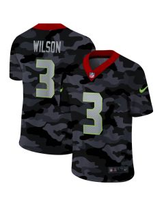 Men's Seattle Seahawks #3 Russell Wilson 2020 Camo Limited Stitched Jersey