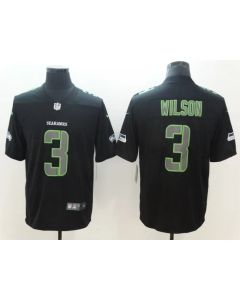 Men's Seattle Seahawks #3 Russell Wilson Black 2018 Impact Limited Stitched NFL Jersey