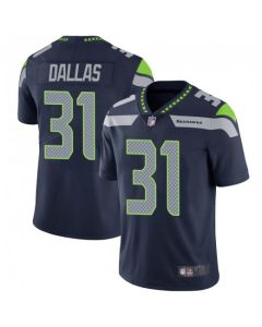 Men's Seattle Seahawks #31 DeeJay Dallas Navy Vapor Untouchable Limited Stitched Jersey