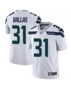 Men's Seattle Seahawks #31 DeeJay Dallas White Vapor Untouchable Limited Stitched Jersey