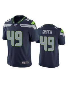 Men's Seattle Seahawks #49 Shaquem Griffin Navy 2019 100th Season Vapor Untouchable Limited Stitched NFL Jersey