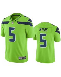 Men's Seattle Seahawks #5 Jason Myers Green Vapor Untouchable Limited Stitched Jersey