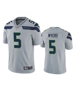 Men's Seattle Seahawks #5 Jason Myers Grey Vapor Untouchable Limited Stitched Jersey