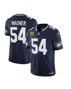 Men's Seattle Seahawks #54 Bobby Wagner 2023 F.U.S.E. With 4-Star C Patch Navy Limited Stitched Football Jersey