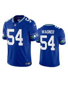 Men's Seattle Seahawks #54 Bobby Wagner Royal 2023 F.U.S.E. Vapor Limited Throwback Stitched Jersey