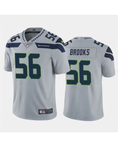 Men's Seattle Seahawks #56 Jordyn Brooks Grey Vapor Untouchable Limited Stitched Jersey