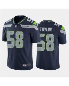 Men's Seattle Seahawks #58 Darrell Taylor Navy Vapor Untouchable Limited Stitched Jersey