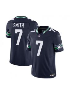 Men's Seattle Seahawks #7 Geno Smith 2023 F.U.S.E. Navy Limited Stitched Football Jersey