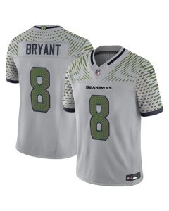 Men's Seattle Seahawks #8 Coby Bryant Gray Rivalries Collection F.U.S.E. Vapor Limited Stitched Jersey