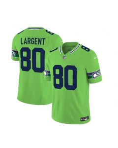 Men's Seattle Seahawks #80 Steve Largent 2023 F.U.S.E. Green Limited Stitched Football Jersey