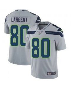 Men's Seattle Seahawks #80 Steve Largent Grey Vapor Untouchable Limited Stitched NFL Jersey