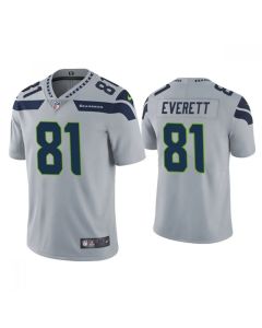 Men's Seattle Seahawks #81 Gerald Everett Grey Vapor Untouchable Limited Stitched Jersey