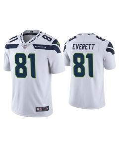 Men's Seattle Seahawks #81 Gerald Everett White Vapor Untouchable Limited Stitched Jersey
