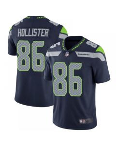 Men's Seattle Seahawks #86 Jacob Hollister Navy Vapor Untouchable Limited Stitched Jersey