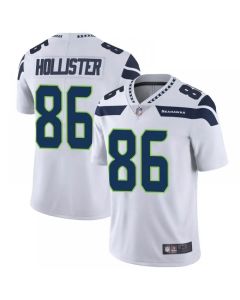 Men's Seattle Seahawks #86 Jacob Hollister White Vapor Untouchable Limited Stitched Jersey