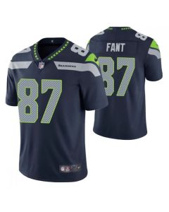 Men's Seattle Seahawks #87 Noah Fant Navy Vapor Untouchable Limited Stitched Jersey