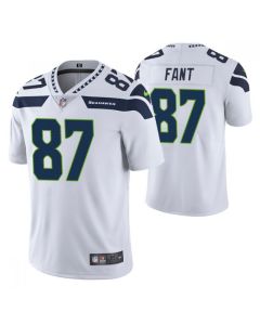 Men's Seattle Seahawks #87 Noah Fant White Vapor Untouchable Limited Stitched Jersey