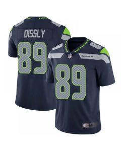 Men's Seattle Seahawks #89 Will Dissly Navy Vapor Untouchable Limited Stitched Jersey