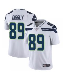 Men's Seattle Seahawks #89 Will Dissly White Vapor Untouchable Limited Stitched Jersey