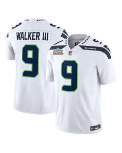 Men's Seattle Seahawks #9 Kenneth Walker III White Super Bowl LX Vapor F.U.S.E. Limited Stitched Jersey