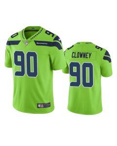 Men's Seattle Seahawks #90 Jadeveon Clowney Green Vapor Untouchable Limited Stitched NFL Jersey
