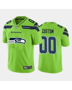 Men's Seattle Seahawks ACTIVE PLAYER Custom 2020 Green Team Big Logo Limited Stitched Jersey
