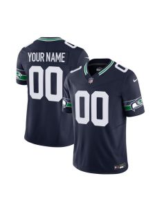 Men's Seattle Seahawks Active Player Custom 2023 F.U.S.E. Navy Limited Stitched Football Jersey