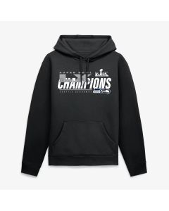 Men's Seattle Seahawks Black Super Bowl LX Champions Iconic Victory Hoodie (Black)