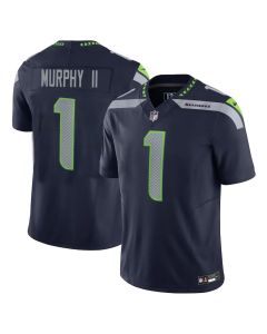 Men's Seattle Seahawks Byron Murphy II College Navy 2024 NFL Draft First Round Pick Player F.U.S.E. Vapor Untouchable Limited Stitched Football Jersey