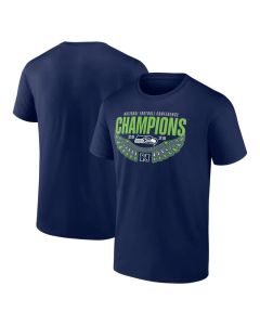 Men's Seattle Seahawks College Navy 2025 NFC Champions Hometown T-Shirt (Navy)