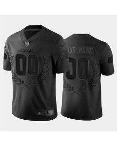 Men's Seattle Seahawks Customized Black MVP Stitched Limited Jersey
