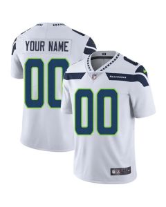 Men's Seattle Seahawks Customized White Vapor Untouchable Limited Stitched NFL Jersey