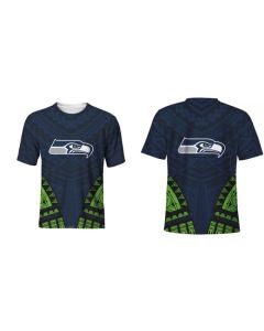 Men's Seattle Seahawks Navy T-Shirt (Navy)