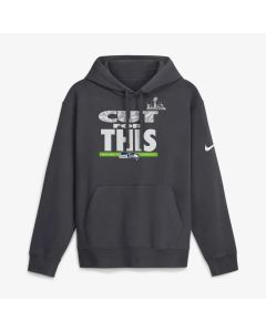 Men's Seattle Seahawks Nike Anthracite Super Bowl LX Champions Pickoff Move Club Fleece Hoodie (Style 2)