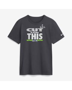 Men's Seattle Seahawks Nike Anthracite Super Bowl LX Champions Pickoff Move T-Shirt (Style 2)
