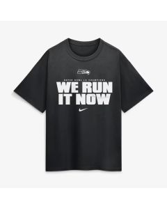 Men's Seattle Seahawks Nike Black Super Bowl LX Champions Loose T-Shirt (Black)