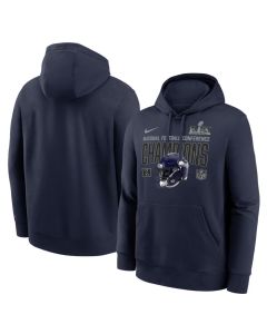 Men's Seattle Seahawks Nike College Navy 2025 NFC Champions Glory Shield Hoodie (Navy)
