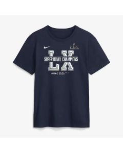 Men's Seattle Seahawks Nike College Navy Super Bowl LX Champions Sacrifice T-Shirt (Navy)
